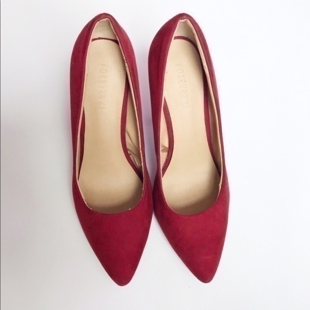 Forever21 burgundy heels